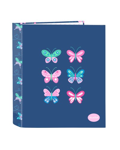 Ring binder BlackFit8 Mariposas Multicolour A4 27 x 33 x 6 cm