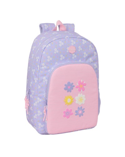 Zaino Scuola Safta Bouquet Rosa Lilla 30 x 46 x 14 cm