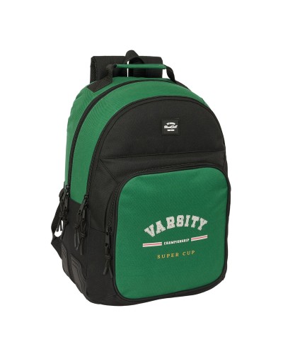 Schulrucksack BlackFit8 Varsity Schwarz grün 32 x 42 x 15 cm