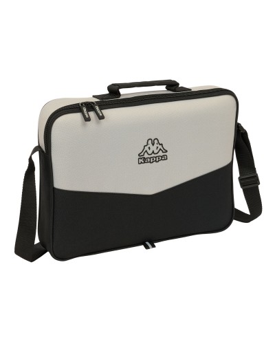 School Bag Kappa Grey Black Grey 38 x 28 x 6 cm