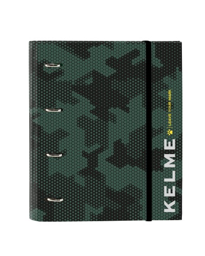 Ringbuch Kelme Camo Schwarz grün 27 x 32 x 3.5 cm