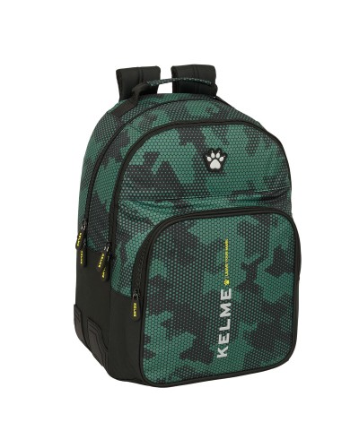 Schulrucksack Kelme Camo Schwarz grün 32 x 42 x 15 cm