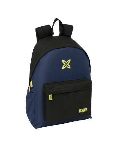 Zaino Scuola Munich Track Azzurro Nero 31 x 43 x 13 cm