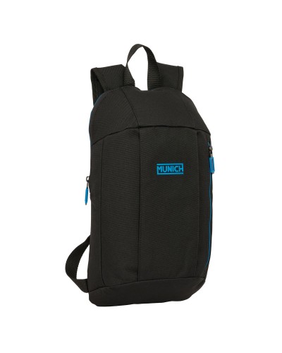 Schulrucksack Munich Road Blau Schwarz 22 x 39 x 10 cm