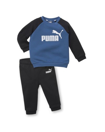 Baby-Sportset Puma Minicats Essentials Raglan Schwarz