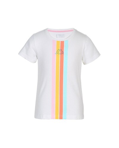 Ensemble de Sport pour Enfants Kappa Quome Kid Jr Blanc