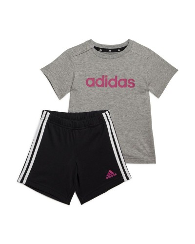 Bekleidungs-Set Adidas Essentials Lineage Dunkelgrau