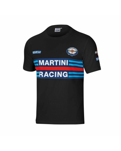 T shirt à manches courtes Sparco Martini Racing Noir S