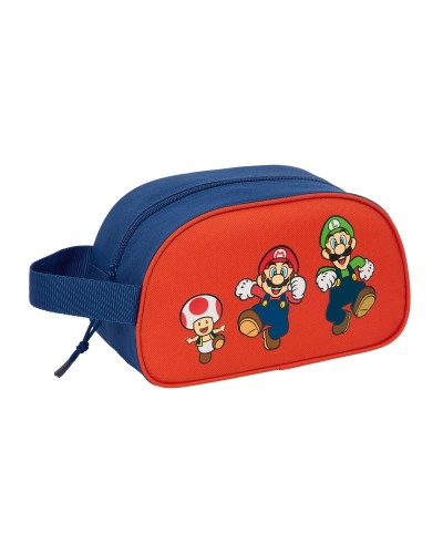 Necessaire da Viaggio Super Mario Mamma mia Rosso Blu Marino 26 x 15 x 12 cm