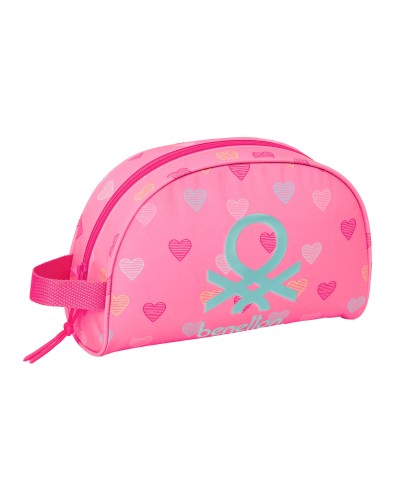 Reistasje Benetton Heart Roze 28 x 18 x 10 cm