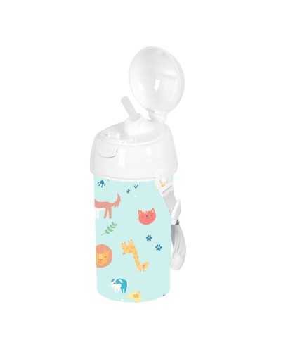 Botella de Agua Safta Pandi Azul PVC 500 ml