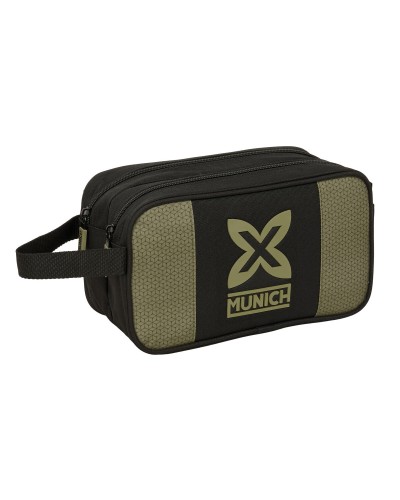 Travel Vanity Case Munich West Black Green 26 x 15 x 12.5 cm