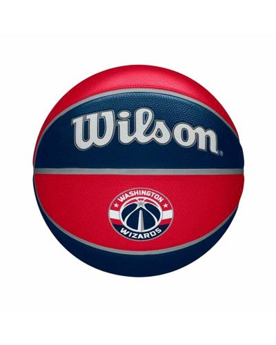 Ballon de basket Wilson Nba Team Tribute Was Wizards Bleu Caoutchouc (Taille 7)
