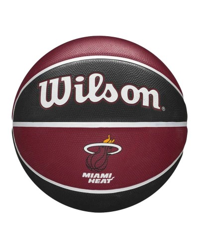 Balón de Baloncesto Wilson NBA Tribute Miami  Rojo Oscuro Caucho (Talla 7)