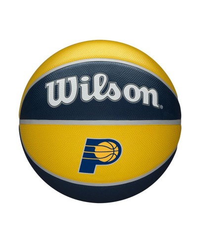 Balón de Baloncesto Wilson Nba Team Tribute Ind Pacers Amarillo Caucho (Talla 7)