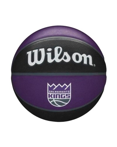 Ballon de basket Wilson Nba Team Tribute Sac Kings Bleu Caoutchouc (Taille 7)
