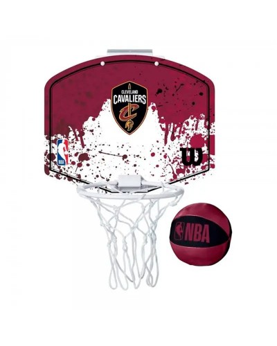 Panier de Basket Wilson Nba Team Mini Hoop Cavaliers Marron