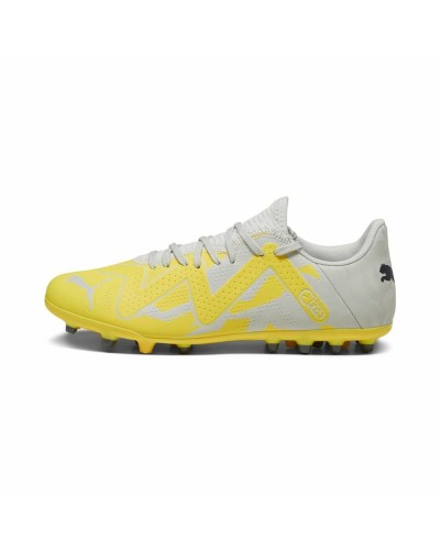 Chaussures de Football pour Adultes Puma Future Play MG Jaune Gris