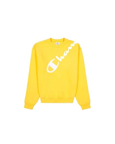 Camiseta de Manga Larga de Mujer Champion Amarillo