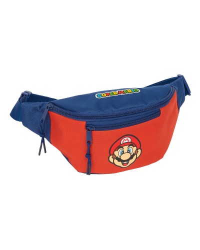 Midjeväska Super Mario Mamma mia Röd Marinblå 23 x 12 x 9 cm