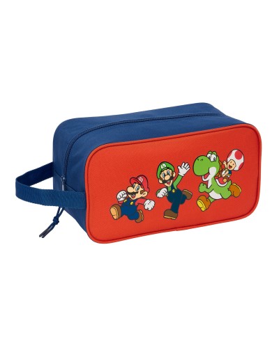Scarpiera da Viaggio Super Mario Mamma mia Rosso Blu Marino 29 x 15 x 14 cm