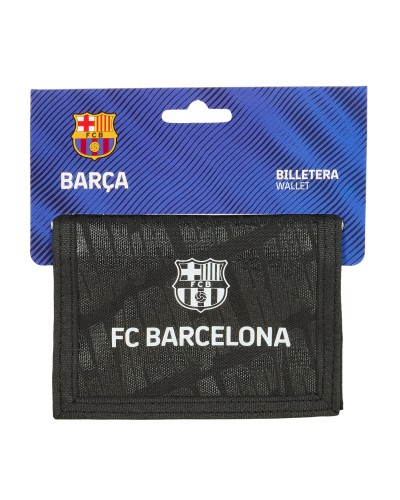 Cartera F.C. Barcelona Negro 12,5 x 9,5 x 1 cm