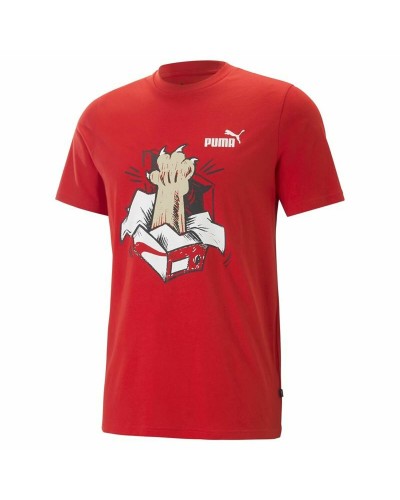 T-shirt med kortärm Puma Graphics Sneaker For All Time Röd Unisex