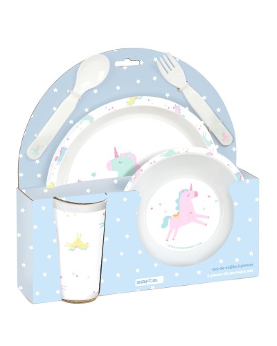 Vauvan ruokailusetti Safta Unicornio PVC