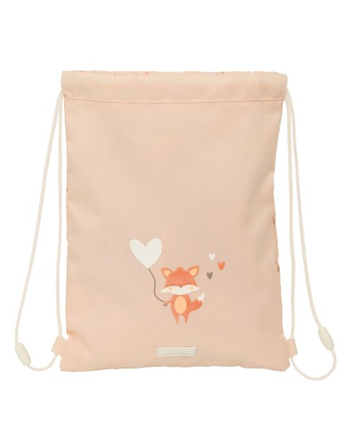 Bolsa Mochila con Cuerdas Safta Flores 26 x 34 x 1 cm