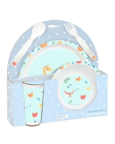 Ensemble Vaisselle pour Enfants Safta Pandi PVC