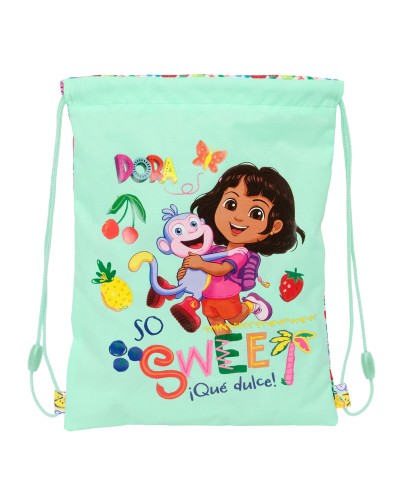 Backpack with Strings Dora Turquoise 26 x 34 x 1 cm