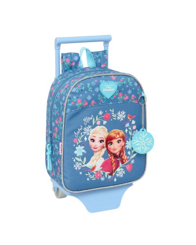 Mochila Escolar Frozen Azul 22 x 27 x 10 cm