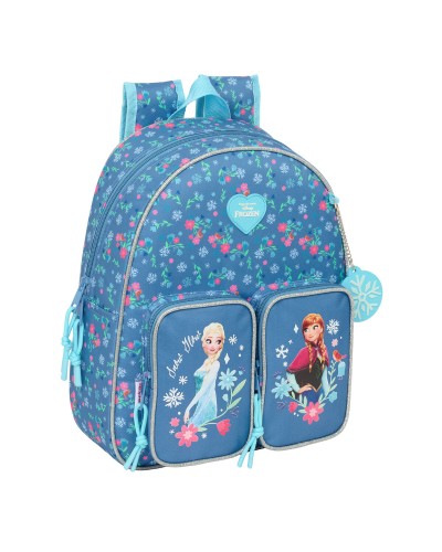 Mochila Escolar Frozen Azul 28 x 34 x 10 cm