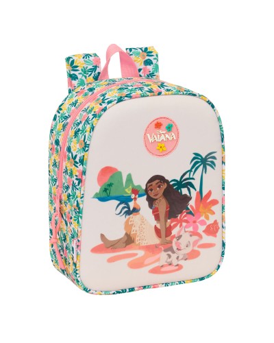 Koululaukku Vaiana Monivärinen 22 x 27 x 10 cm