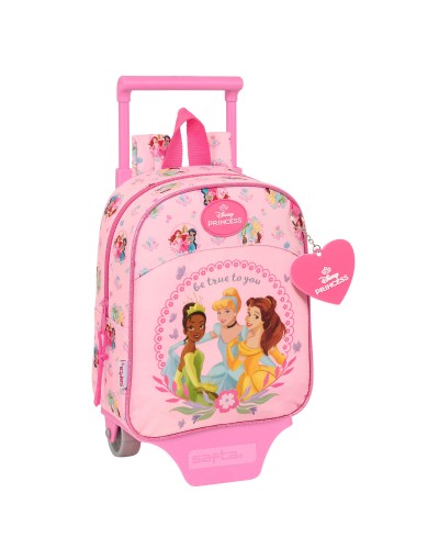 Mochila Escolar Disney Princess Rosa 22 x 27 x 10 cm