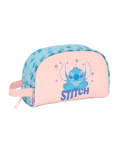 Portatodo Lilo & Stitch Ohana Azul claro Rosa claro 28 x 18 x 10 cm