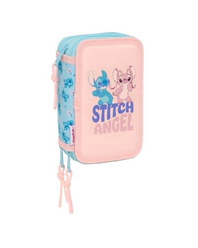 Fourre-tout Lilo & Stitch Ohana Bleu 12,5 x 19,5 x 5,5 cm 37 Pièces