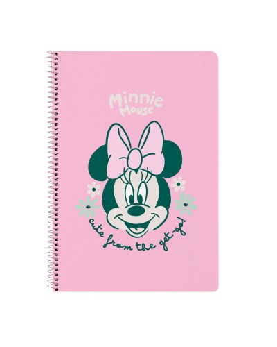 Reliure à anneaux Minnie Mouse Minty Rose A4 21.5 x 31 x 1 cm
