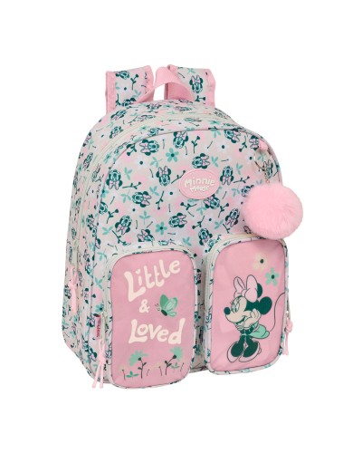 Cartable Minnie Mouse Minty Rose 28 x 34 x 10 cm