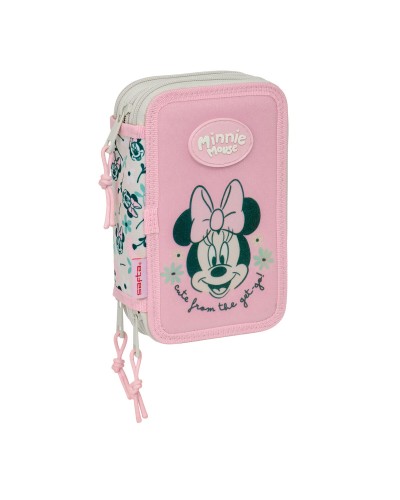 Necessaire Minnie Mouse Minty Rosa 12,5 x 19,5 x 5,5 cm 37 Pezzi