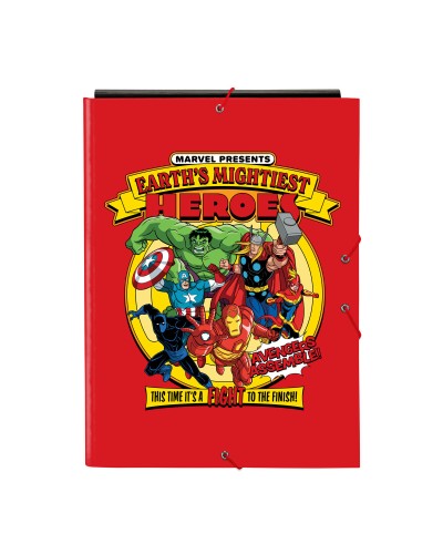 Carpeta de anillas The Avengers Azul Negro A4 26 x 33.5 x 2.5 cm