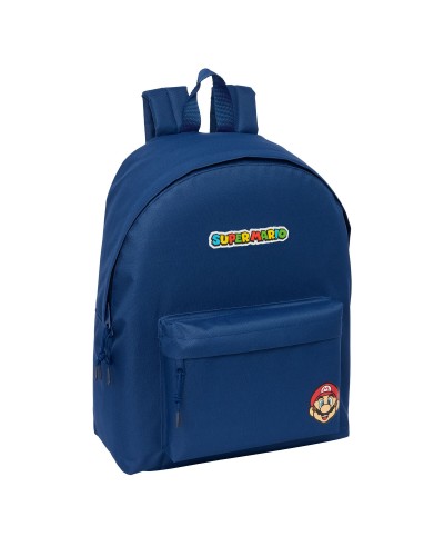 Schulrucksack Super Mario Mamma mia Rot Marineblau 33 x 42 x 15 cm
