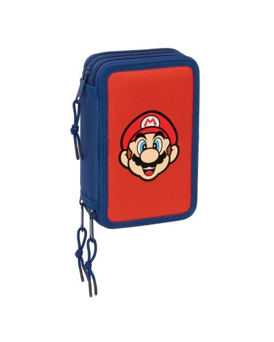 Necessaire Super Mario Mamma mia Rosso Blu Marino 12,5 x 19,5 x 5,5 cm 37 Pezzi