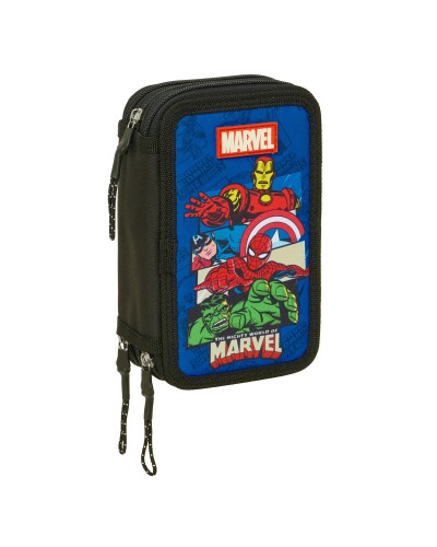Holdall The Avengers Blue Black 12,5 x 19,5 x 5,5 cm 37 Pieces