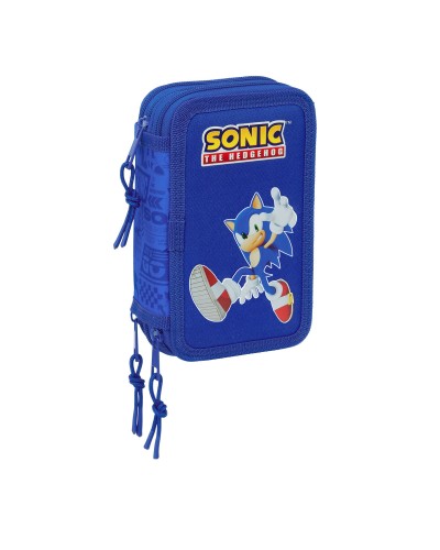Portatodo Sonic Azul 12,5 x 19,5 x 5,5 cm 37 Piezas