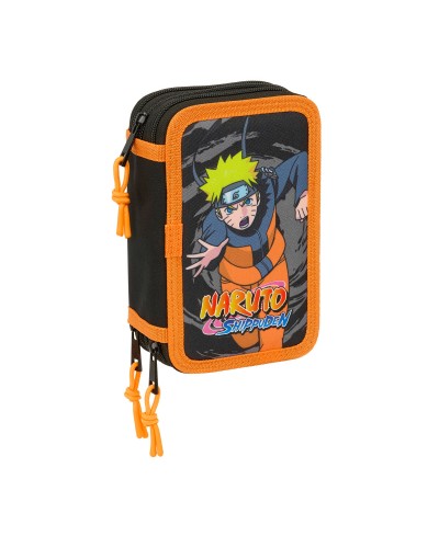 Necessaire Naruto Nero 12,5 x 19,5 x 5,5 cm 37 Pezzi
