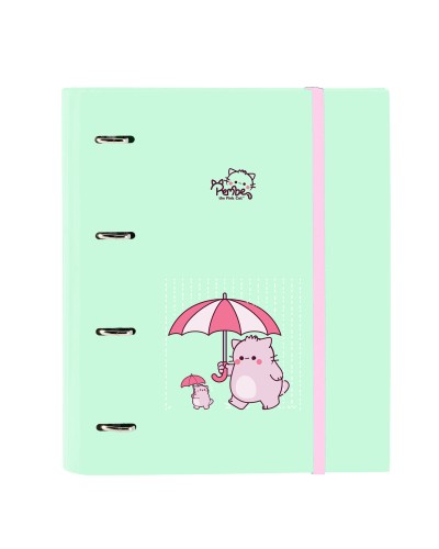 Reliure à anneaux Pembe The pink cat Multicouleur 27 x 32 x 3.5 cm