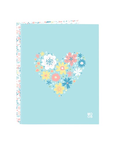 Ring binder Moos Fiori Multicolour A4 26.5 x 33 x 4 cm