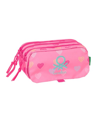 Fourre-tout Benetton Heart Rose 21,5 x 10 x 8 cm
