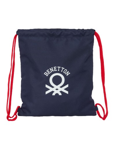 Bolsa Mochila con Cuerdas Benetton Together Azul marino 35 x 40 x 1 cm